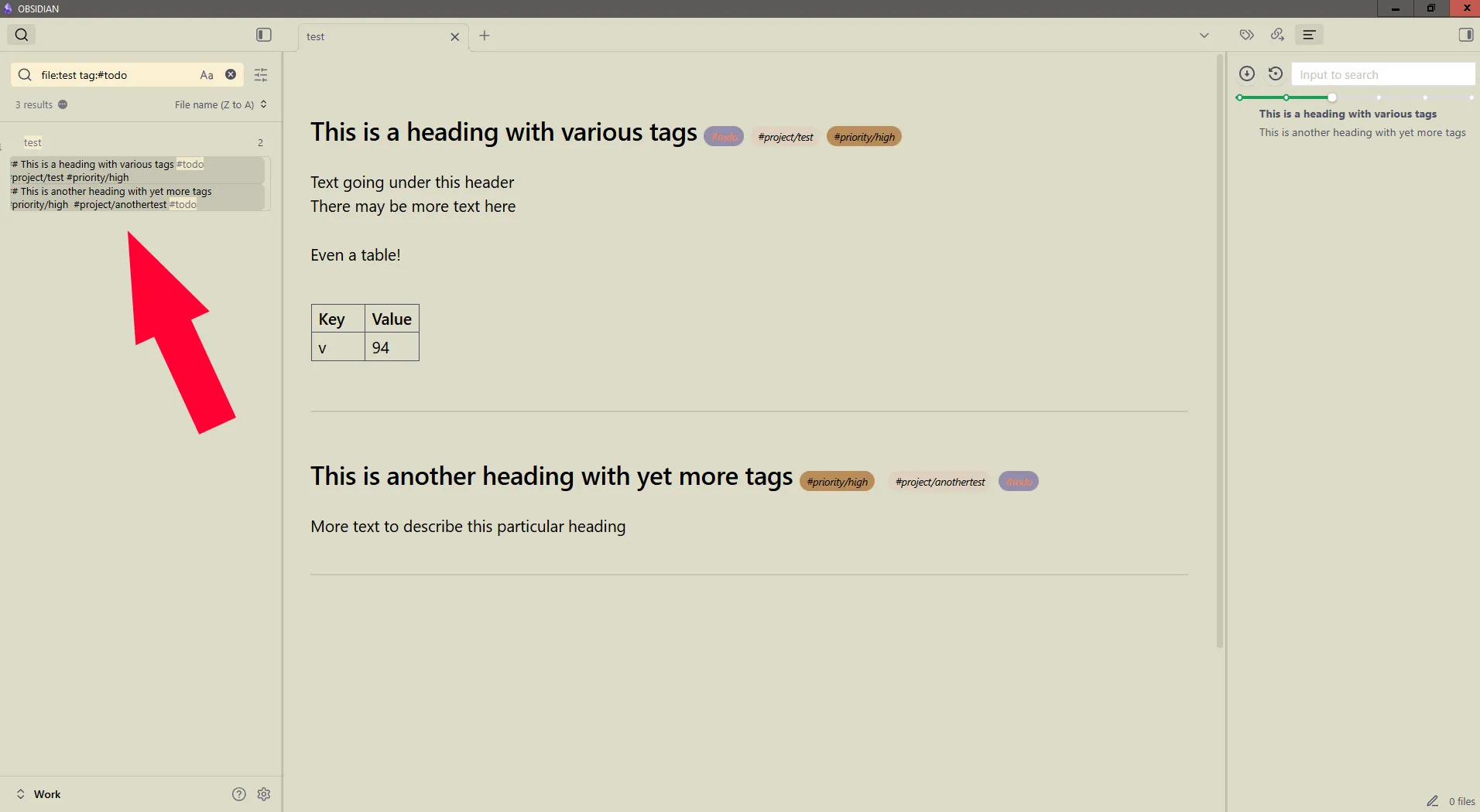 Style Tags in Search Results screenshot