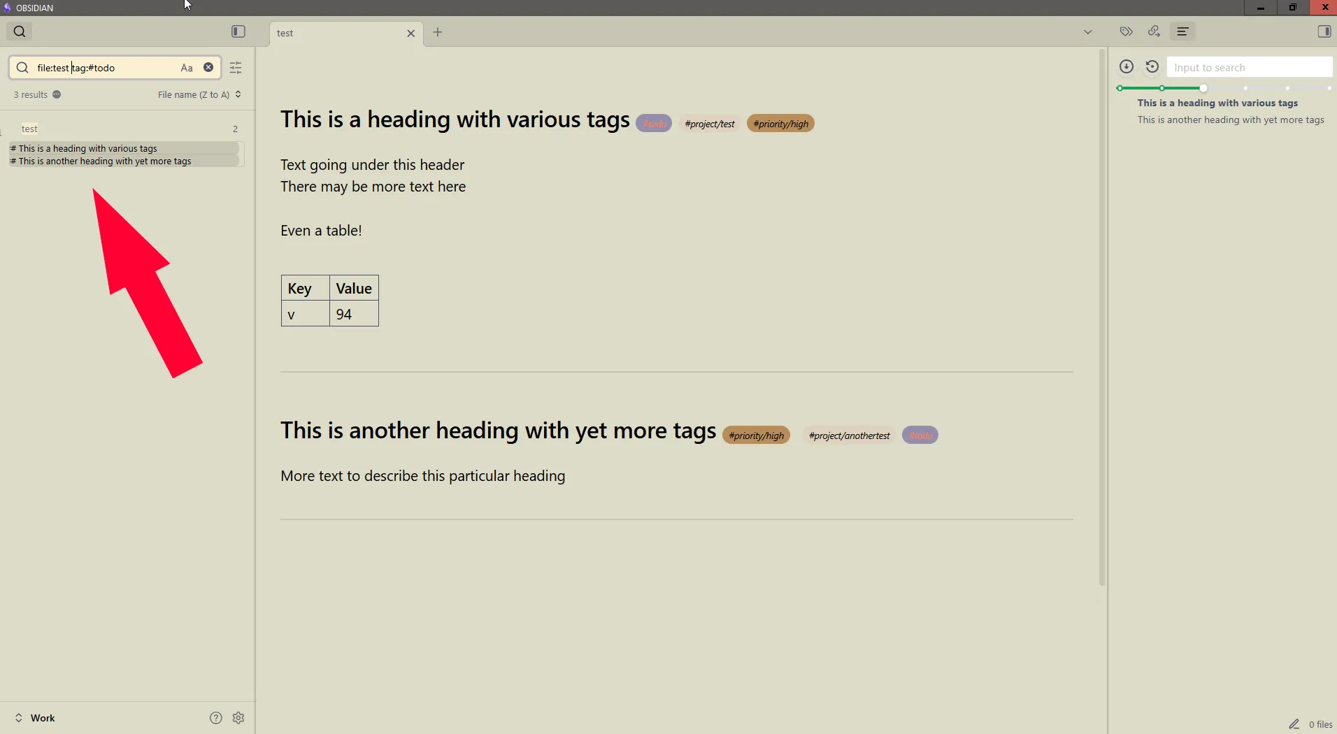Style Tags in Search Results screenshot
