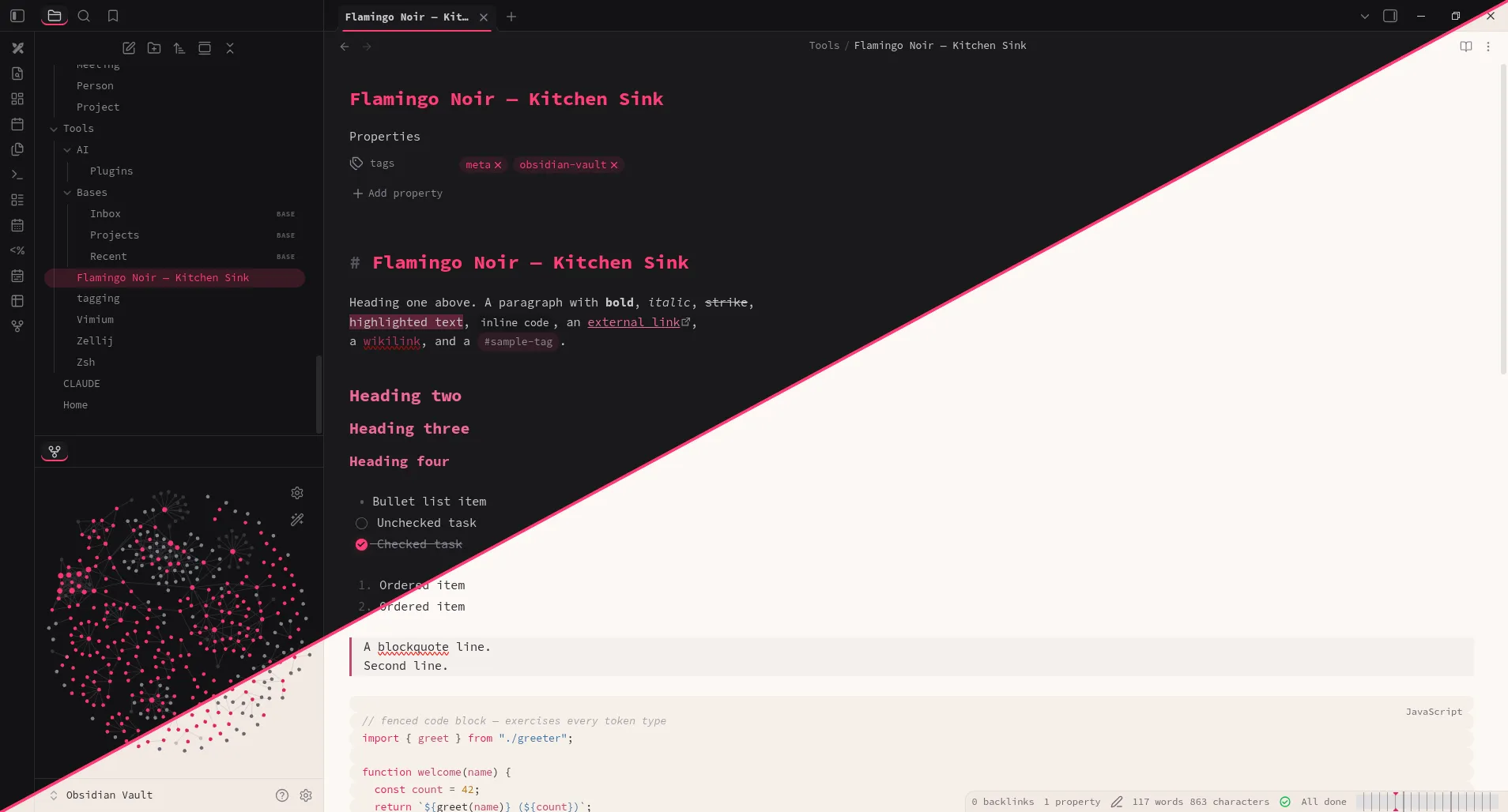 Flamingo Noir screenshot