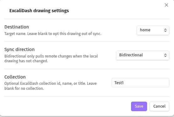 ExcaliDash sync screenshot