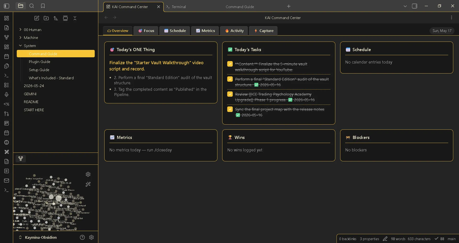 KAI Command Center screenshot