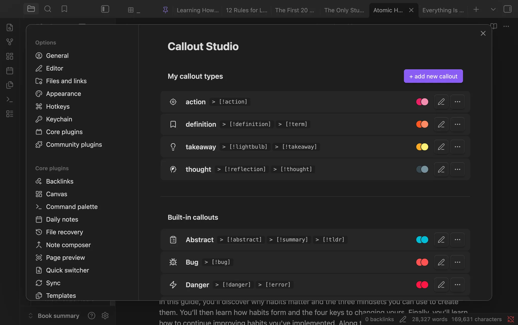 Callout Studio screenshot