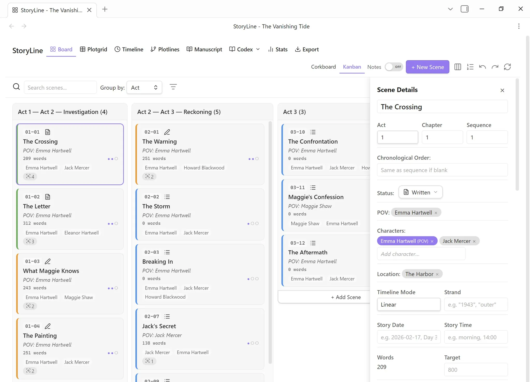 StoryLine screenshot