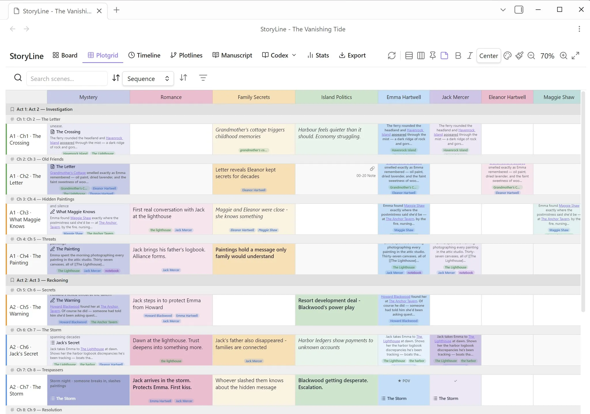 StoryLine screenshot