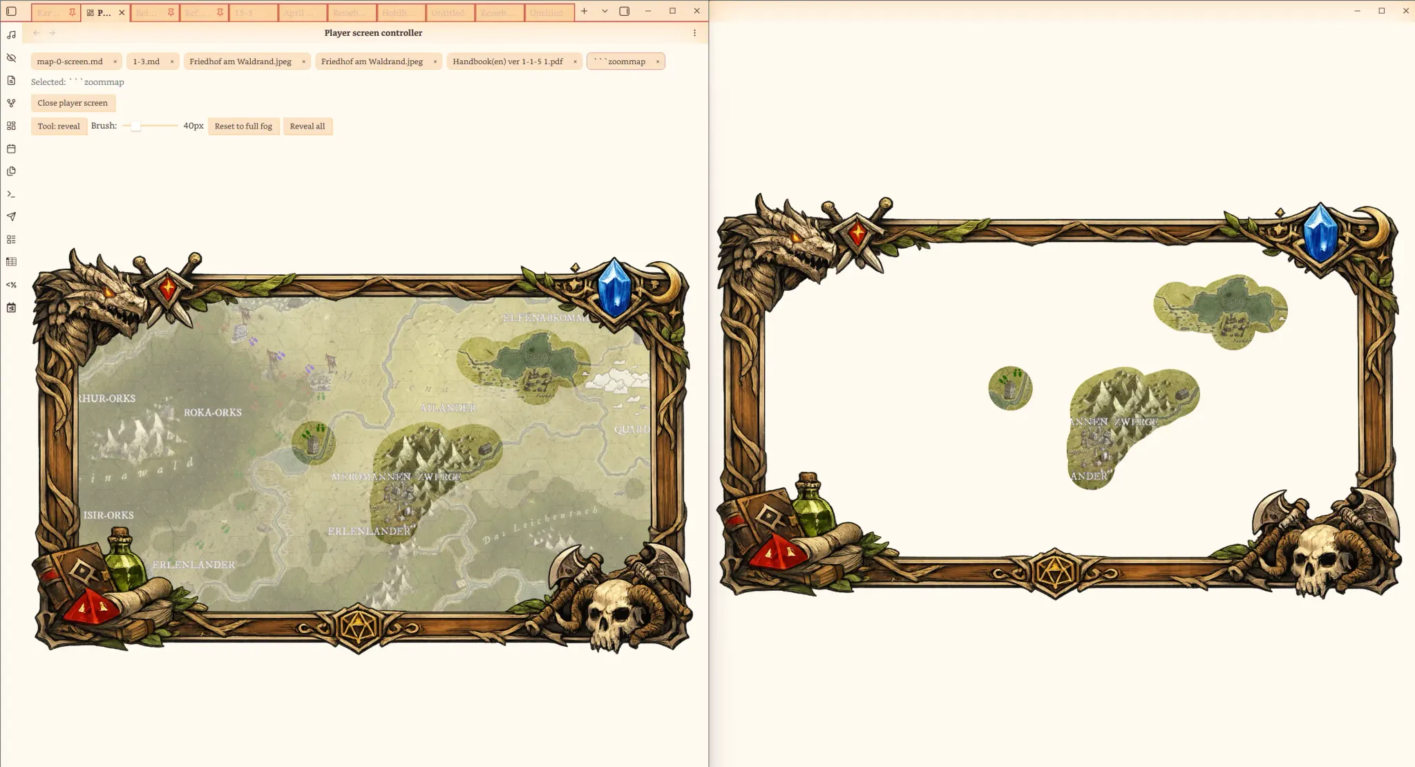 TTRPG Tools - Player Screen screenshot