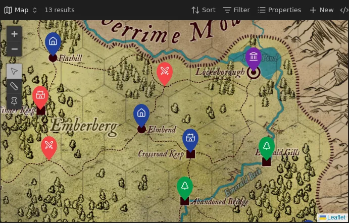 Leaflet bases screenshot