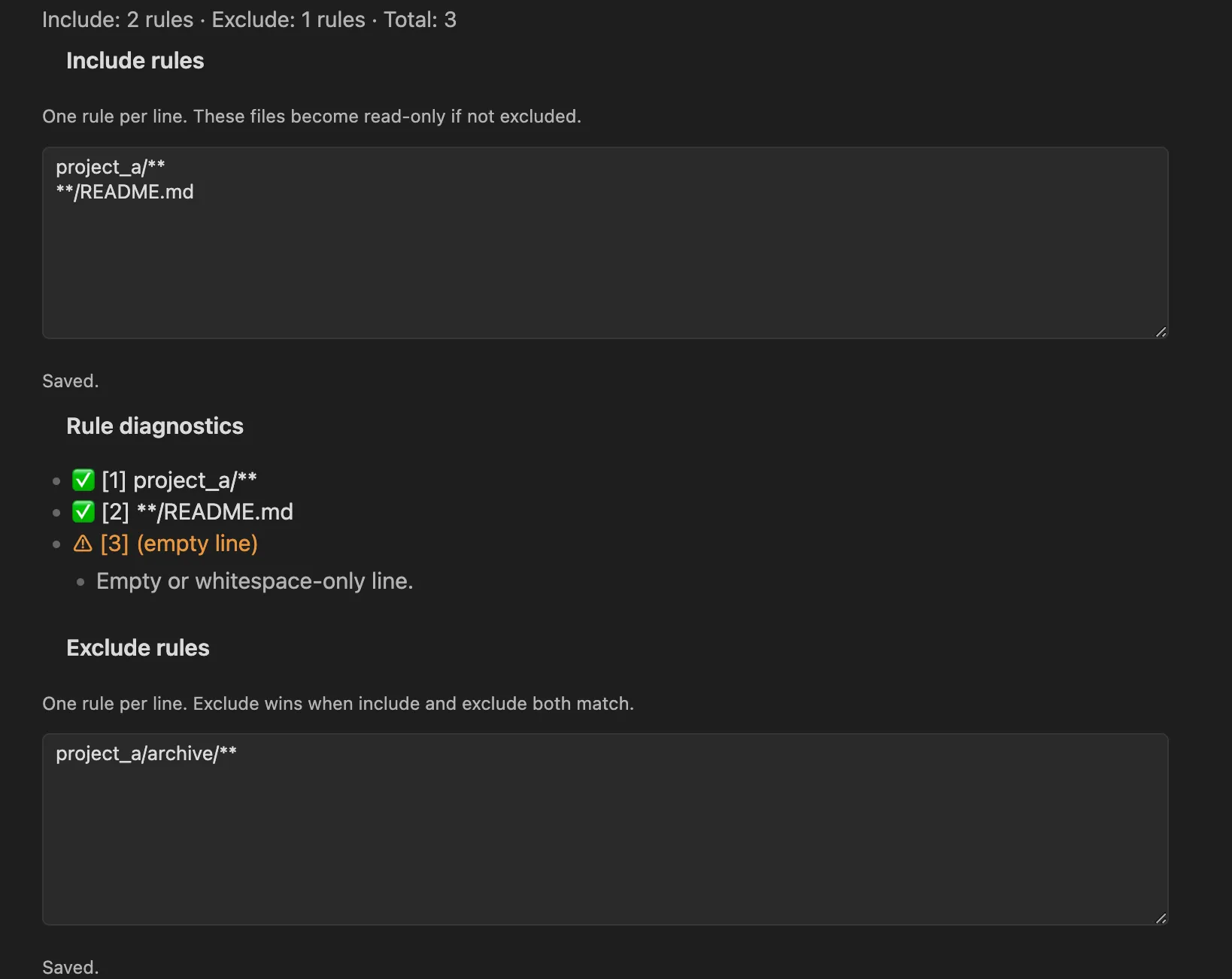 Read Only View screenshot