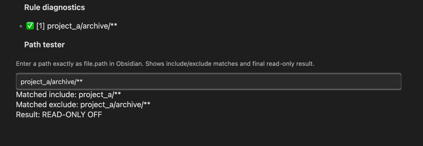 Read Only View screenshot