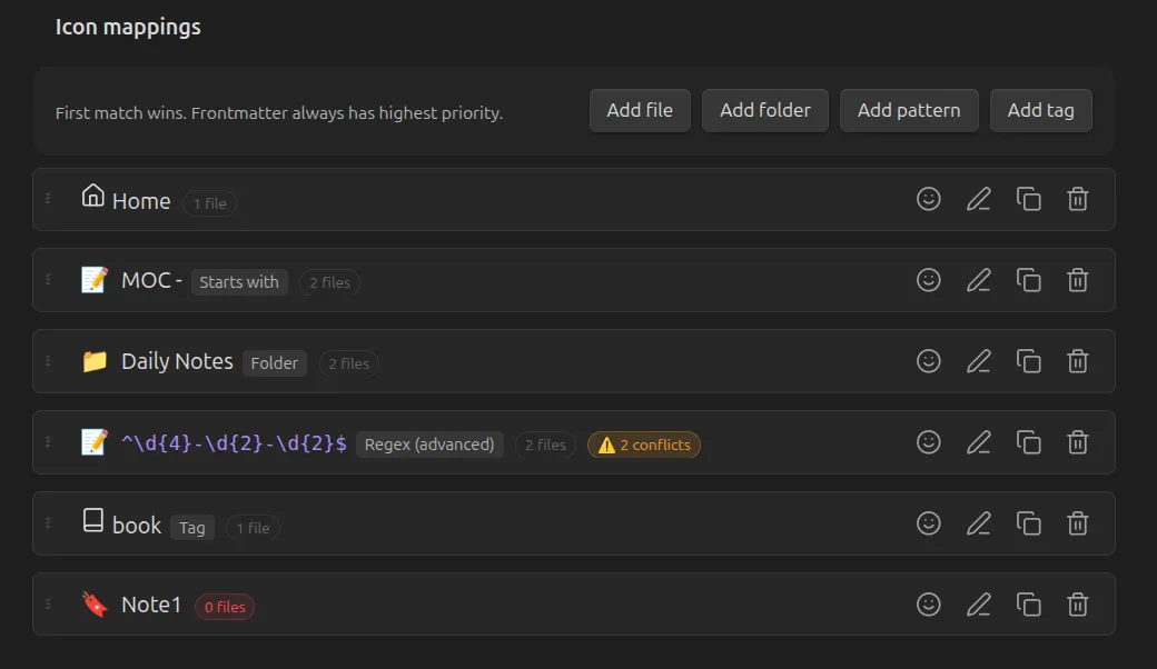 Pinned Tabs Customizer screenshot