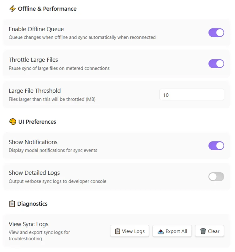 Here.Now Sync Plugin screenshot
