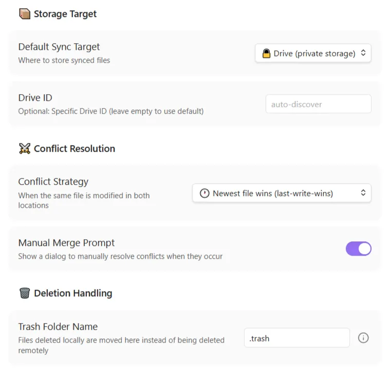 Here.Now Sync Plugin screenshot