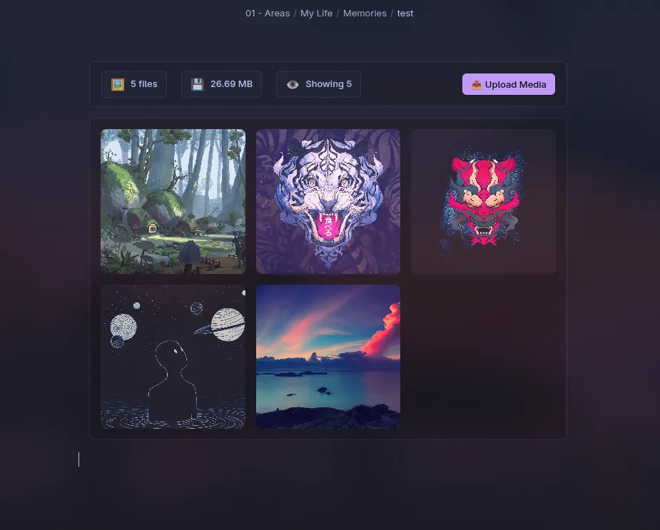 Memories screenshot