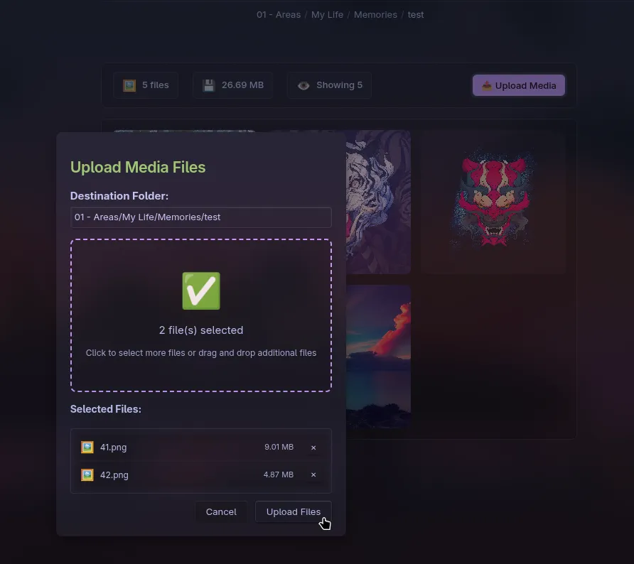 Memories screenshot