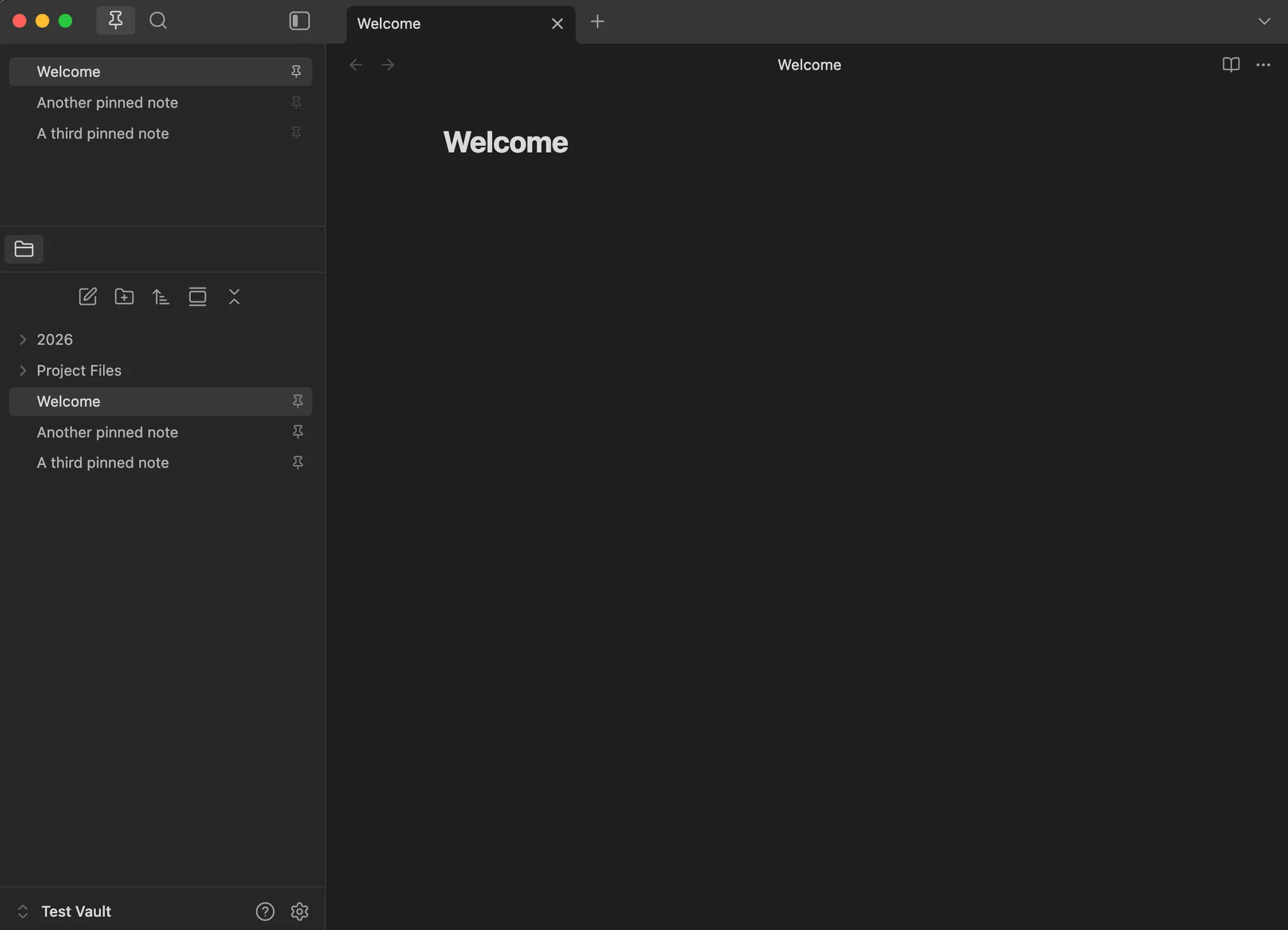 Simple Pinned Files screenshot