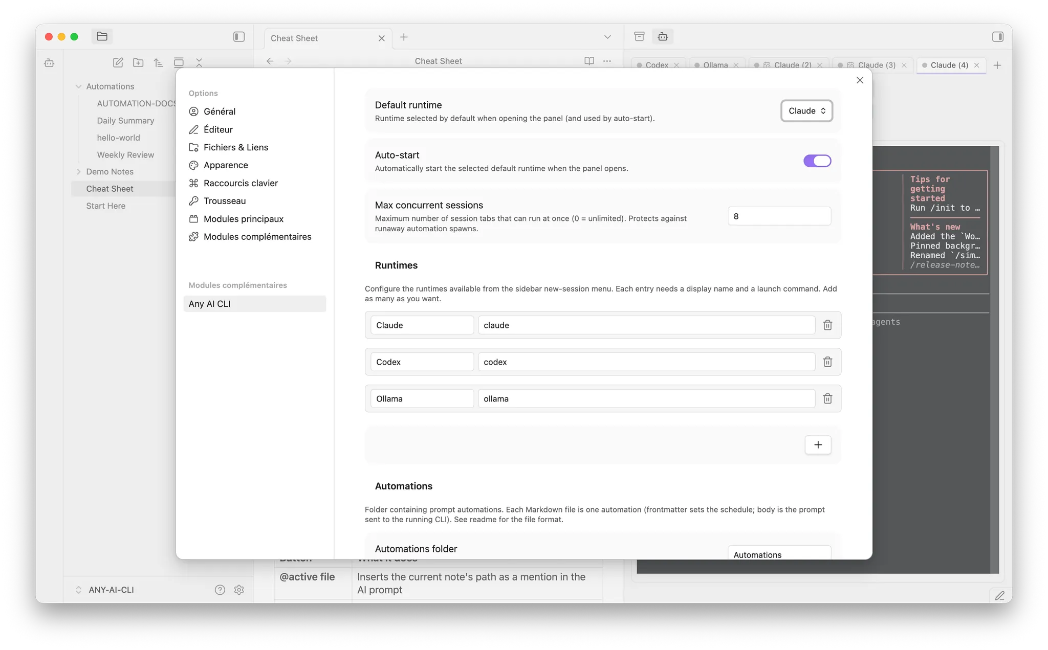 Any AI CLI screenshot
