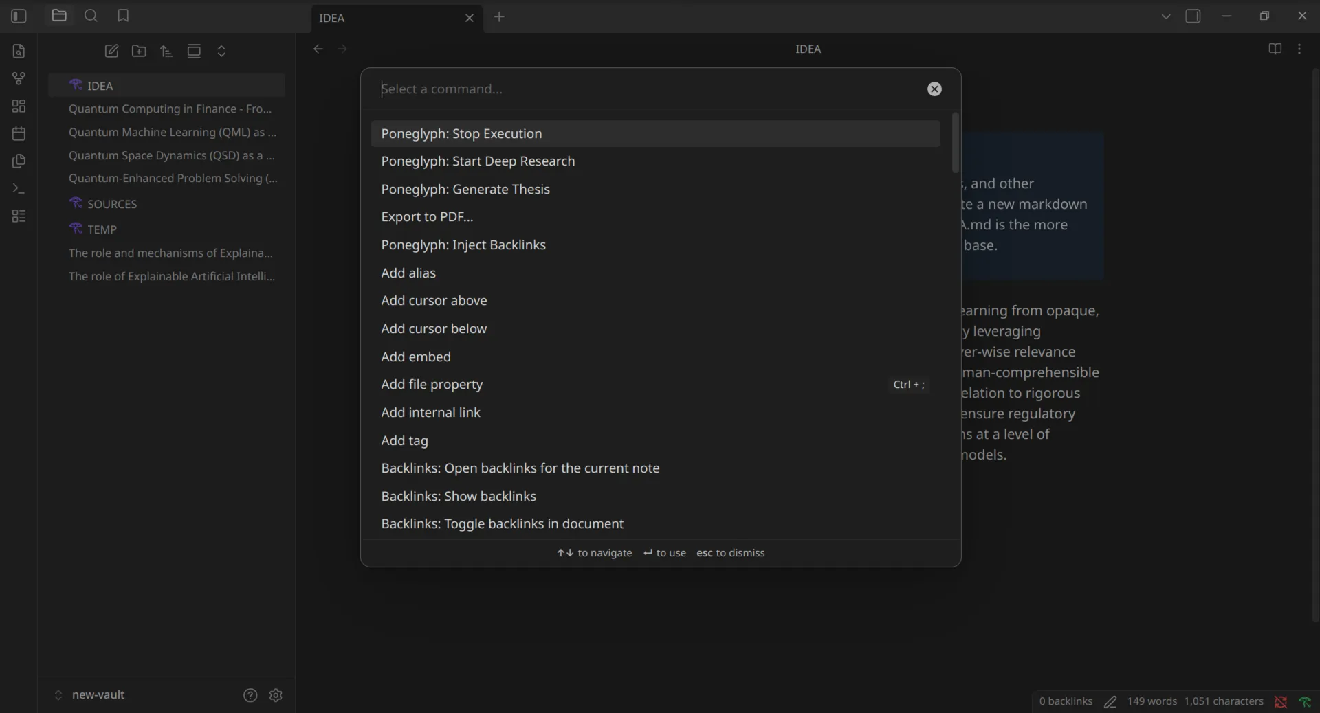 Poneglyph screenshot