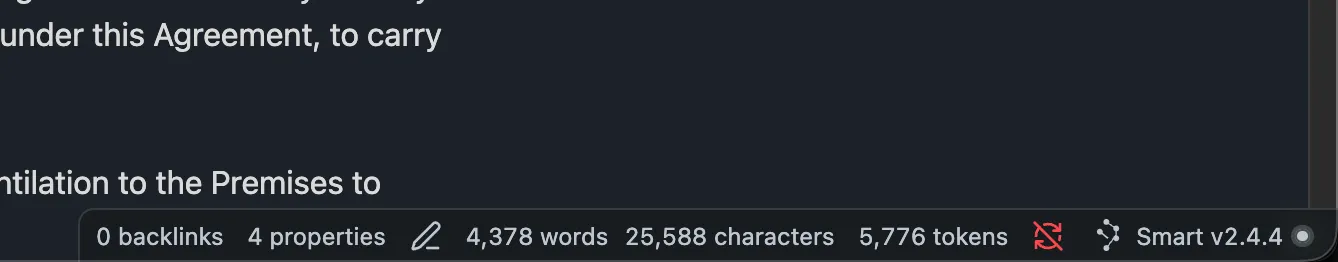 Token Count screenshot