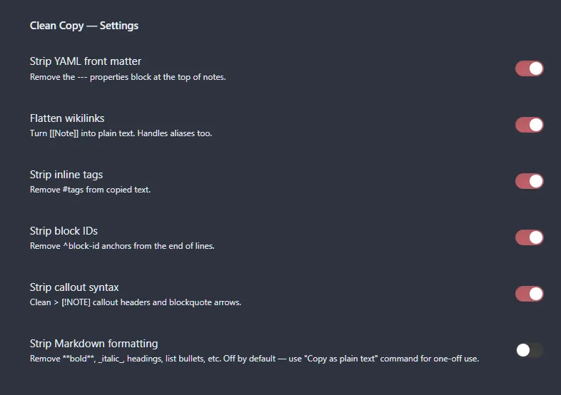 Clean Copy screenshot