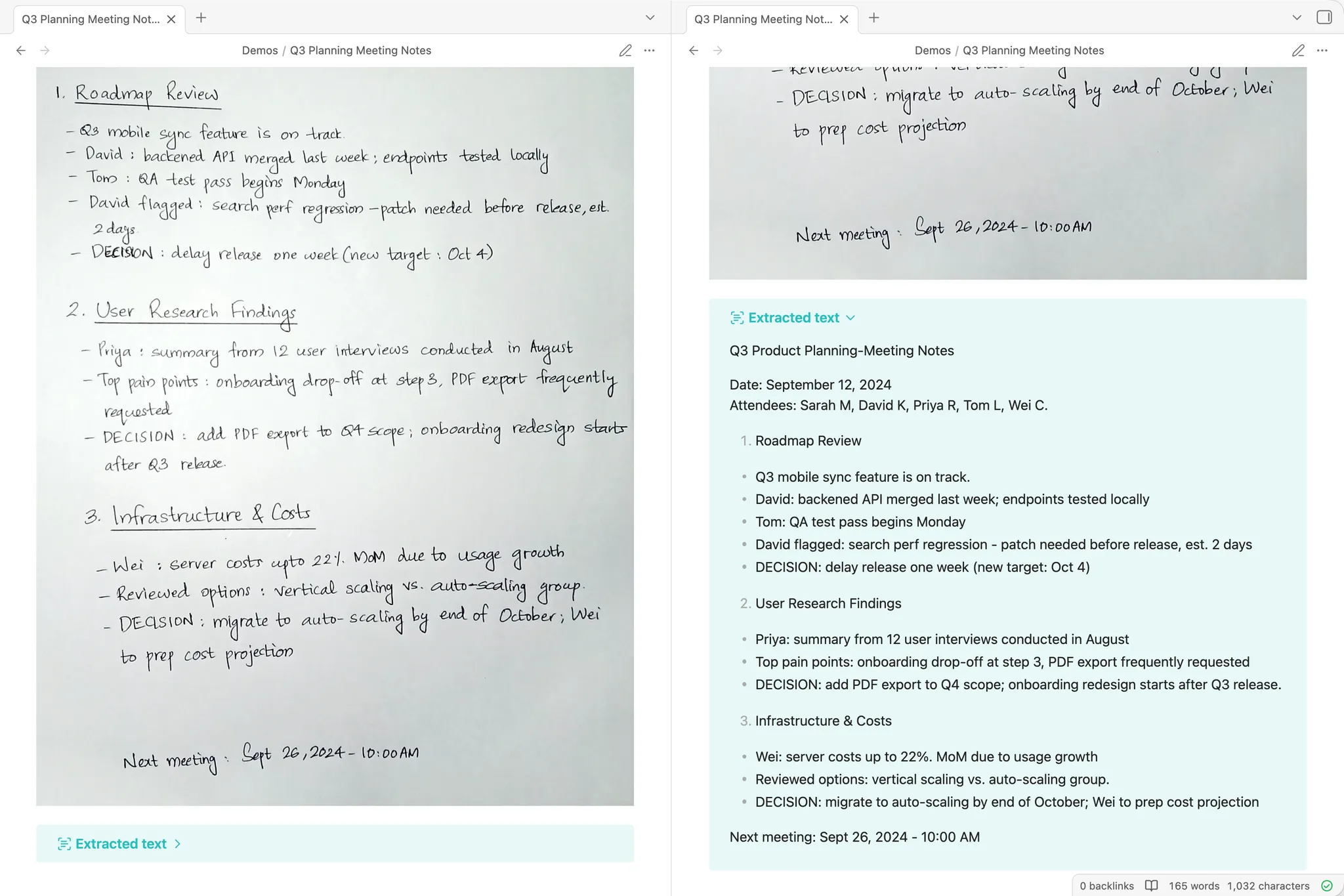 OCR Extractor screenshot