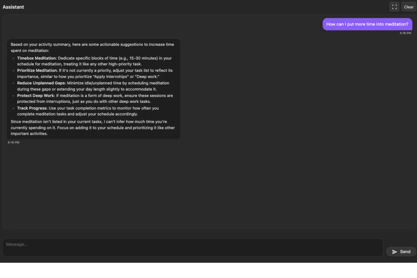 Day Planner Analyzer screenshot