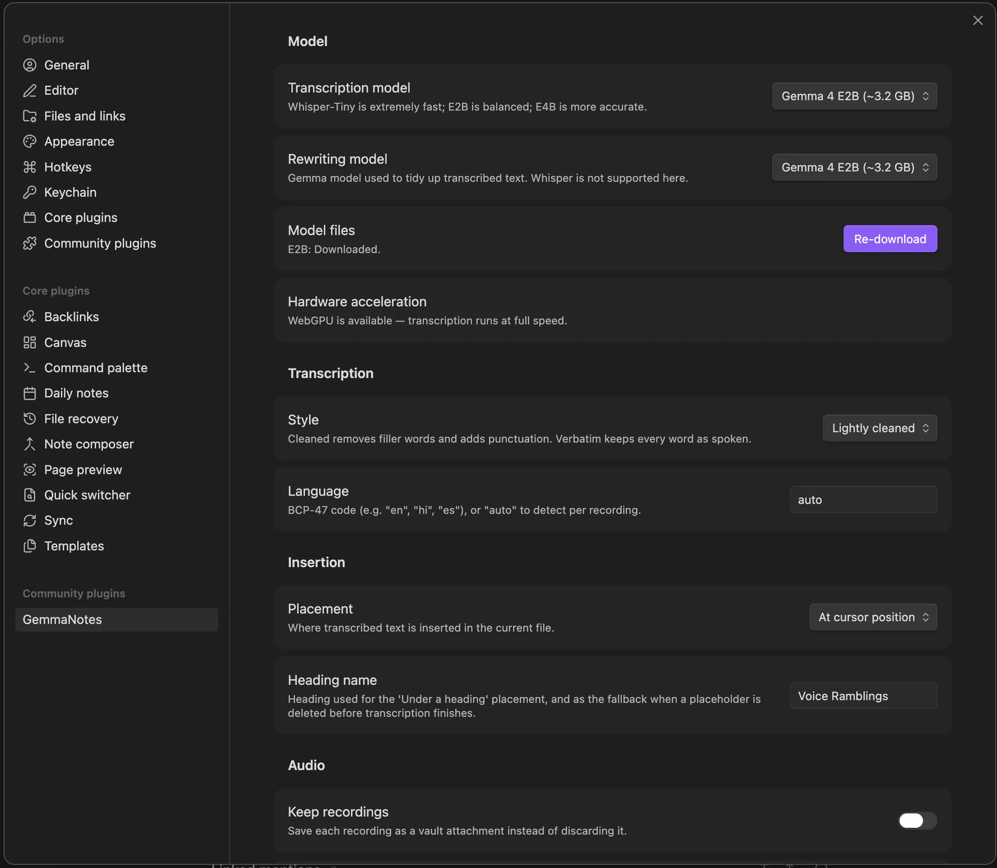 GemmaNotes screenshot