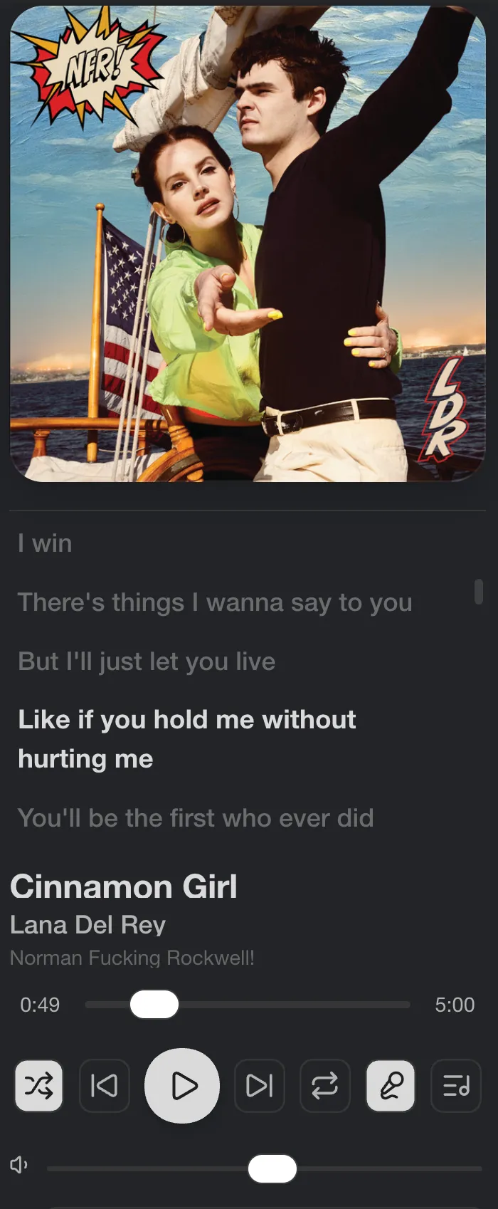 Spotify Control screenshot