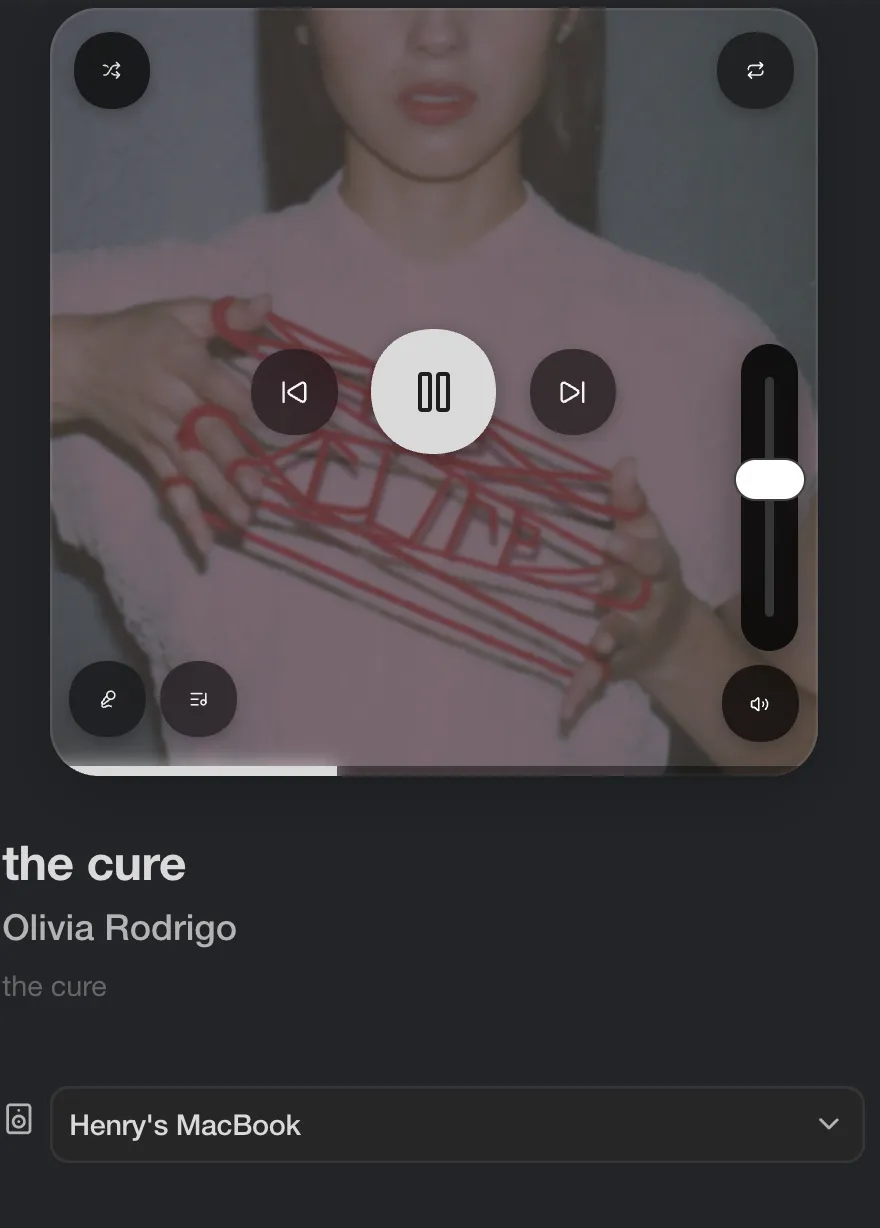 Spotify Control screenshot