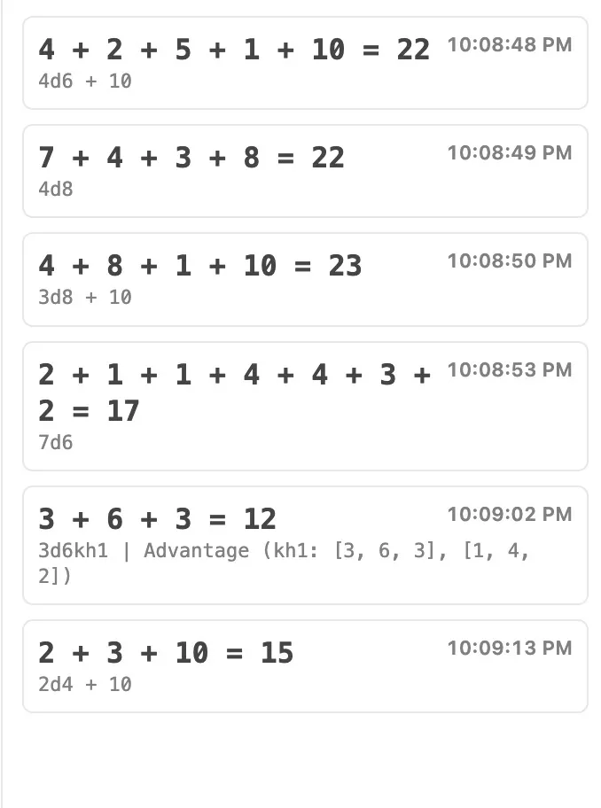 RPG Detect Dice Roll screenshot