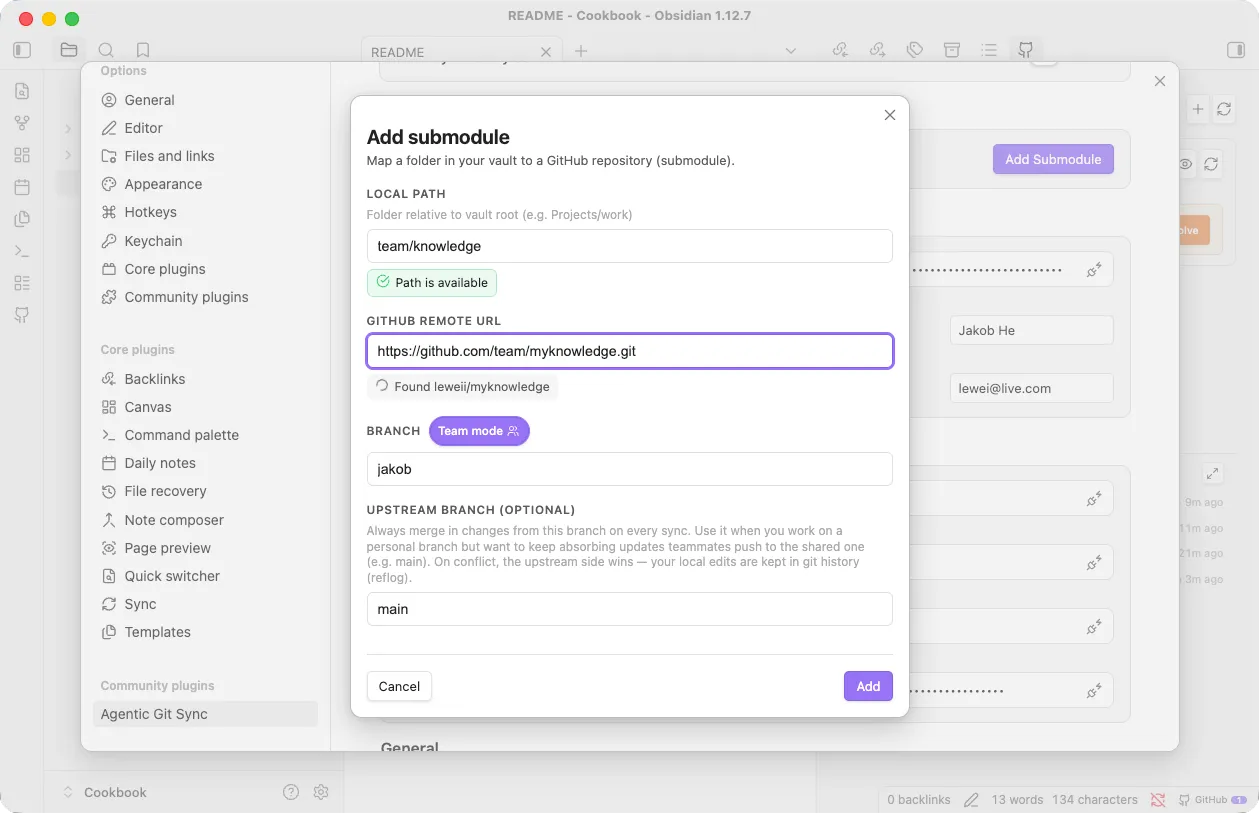 Agentic Git Sync screenshot