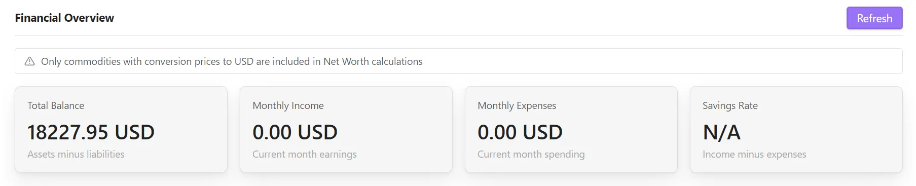 Beancount Ledger screenshot