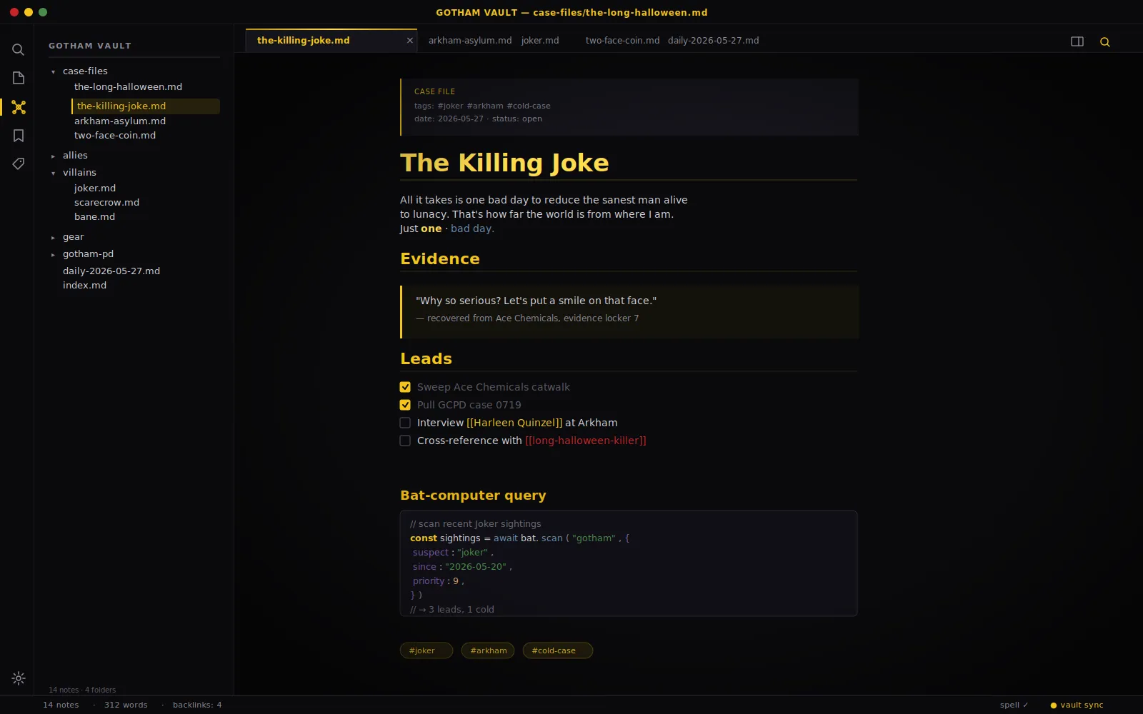 Dark Knight screenshot