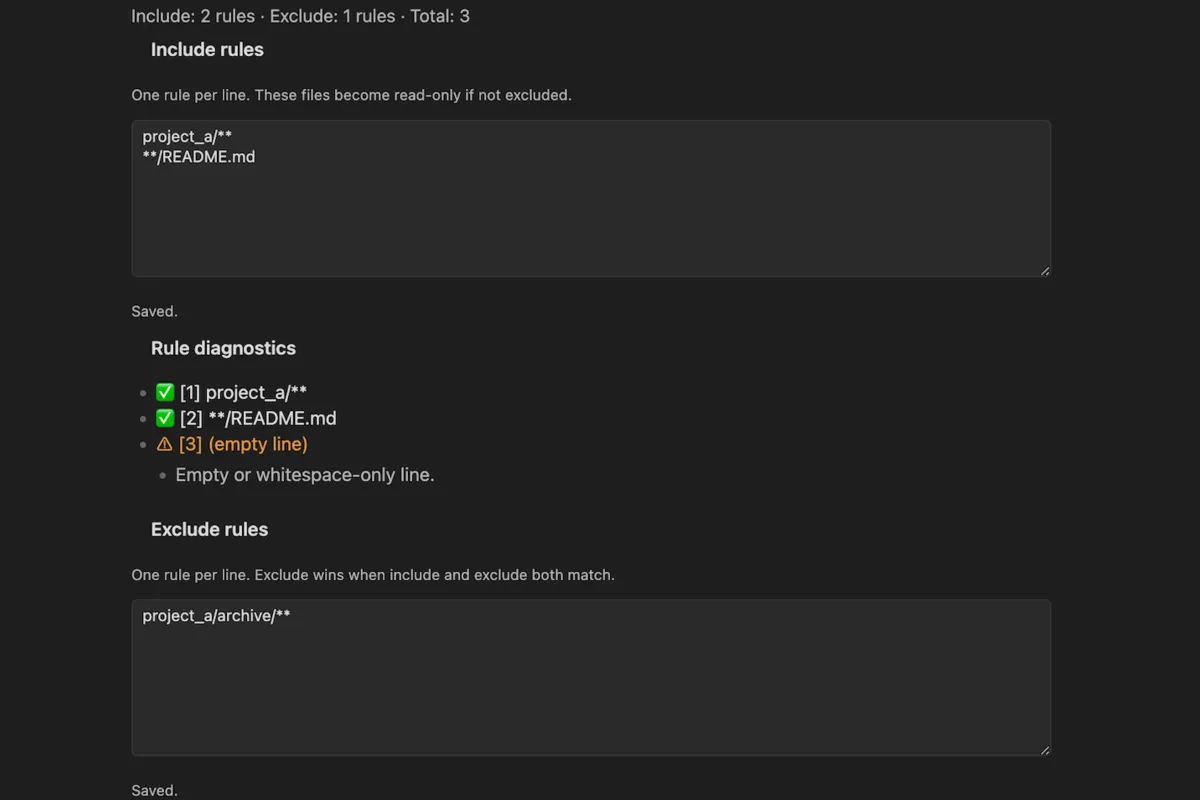 Read Only View screenshot