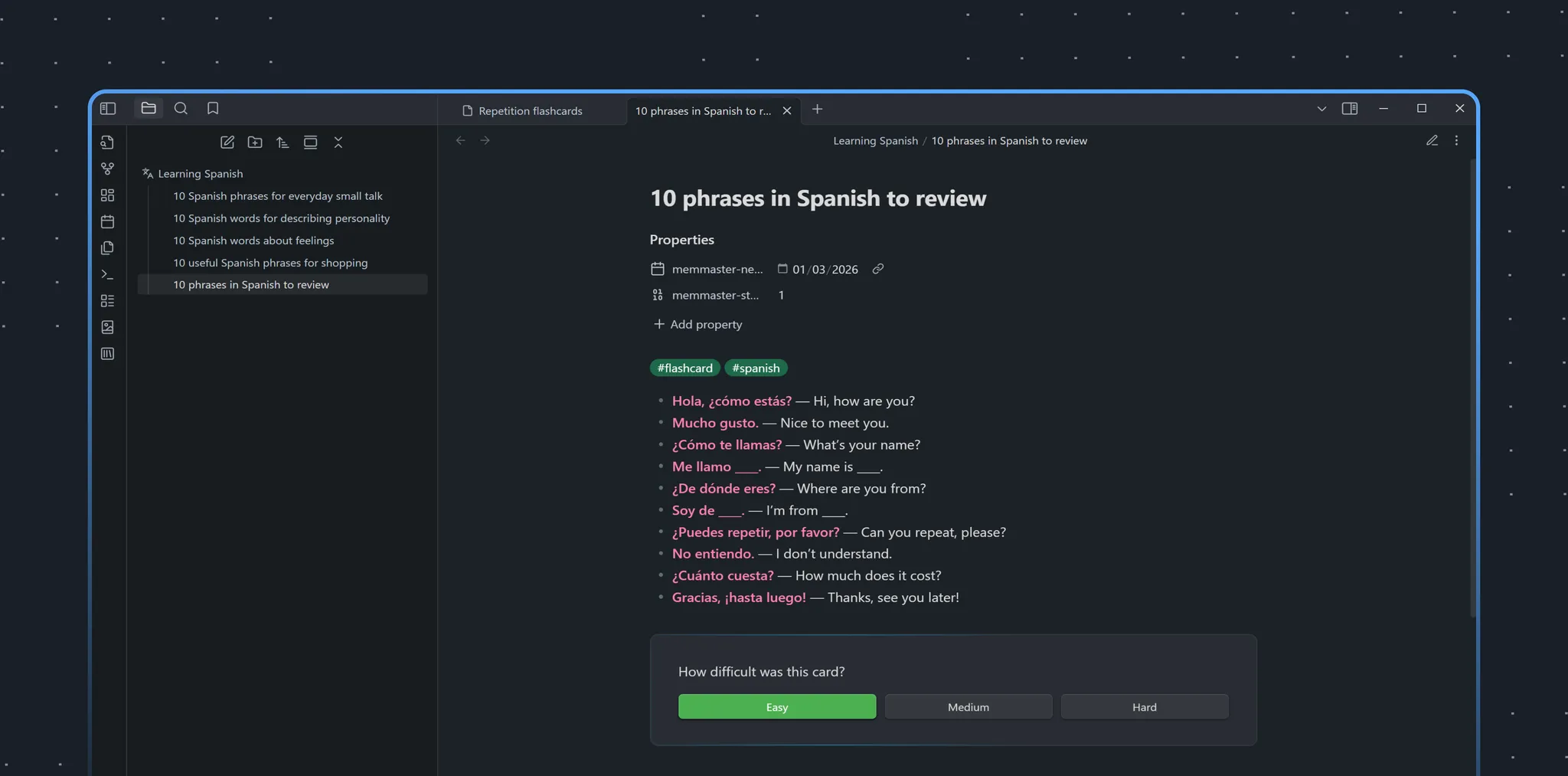 MemMaster Flashcards + AI Tests screenshot