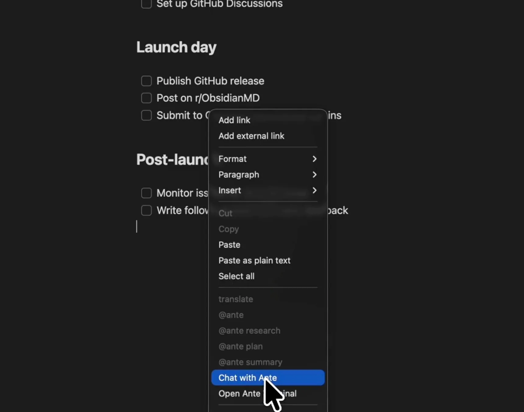 Ante screenshot
