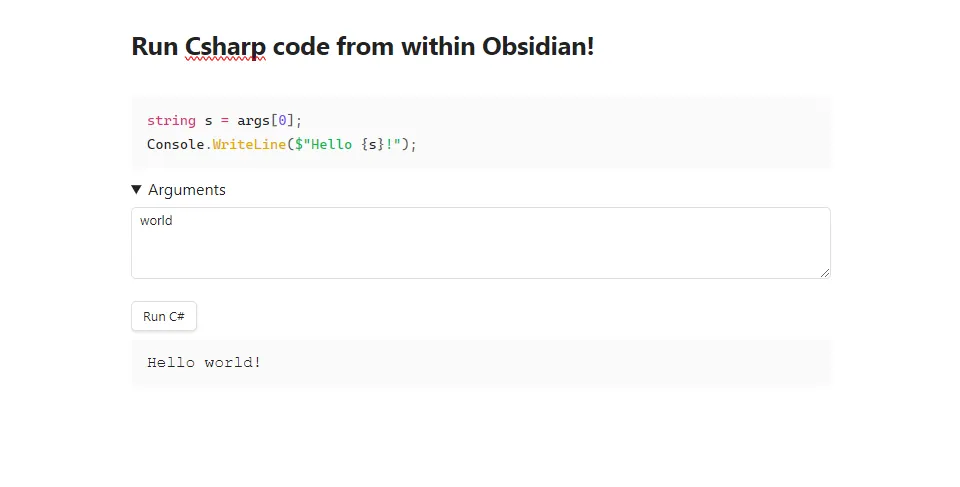CSharp Snippet Runner screenshot