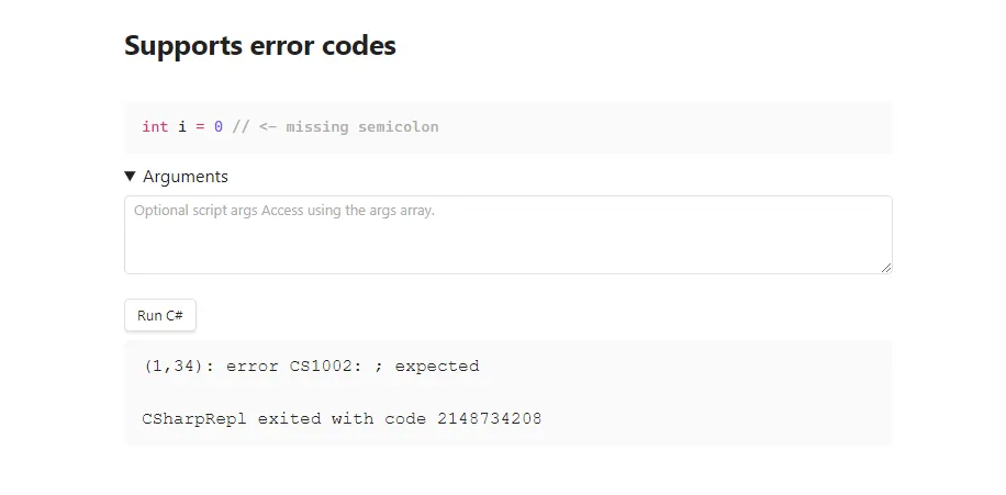CSharp Snippet Runner screenshot