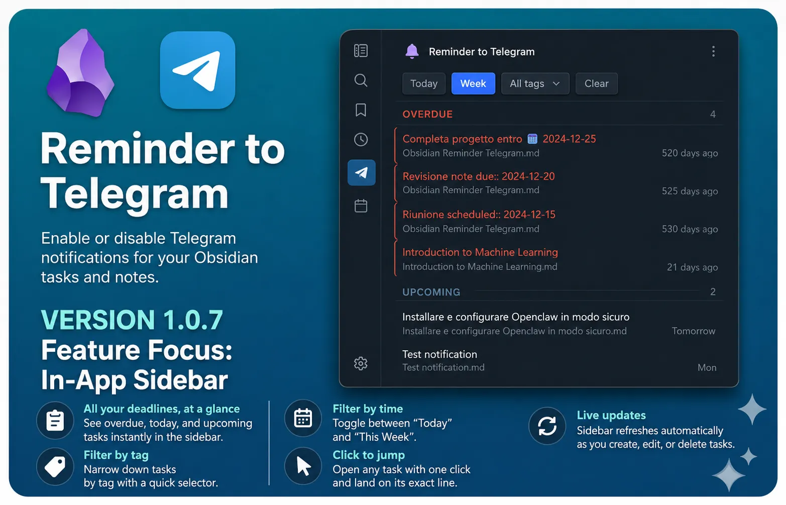 Reminder Telegram screenshot
