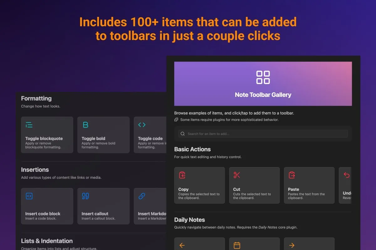 Note Toolbar screenshot