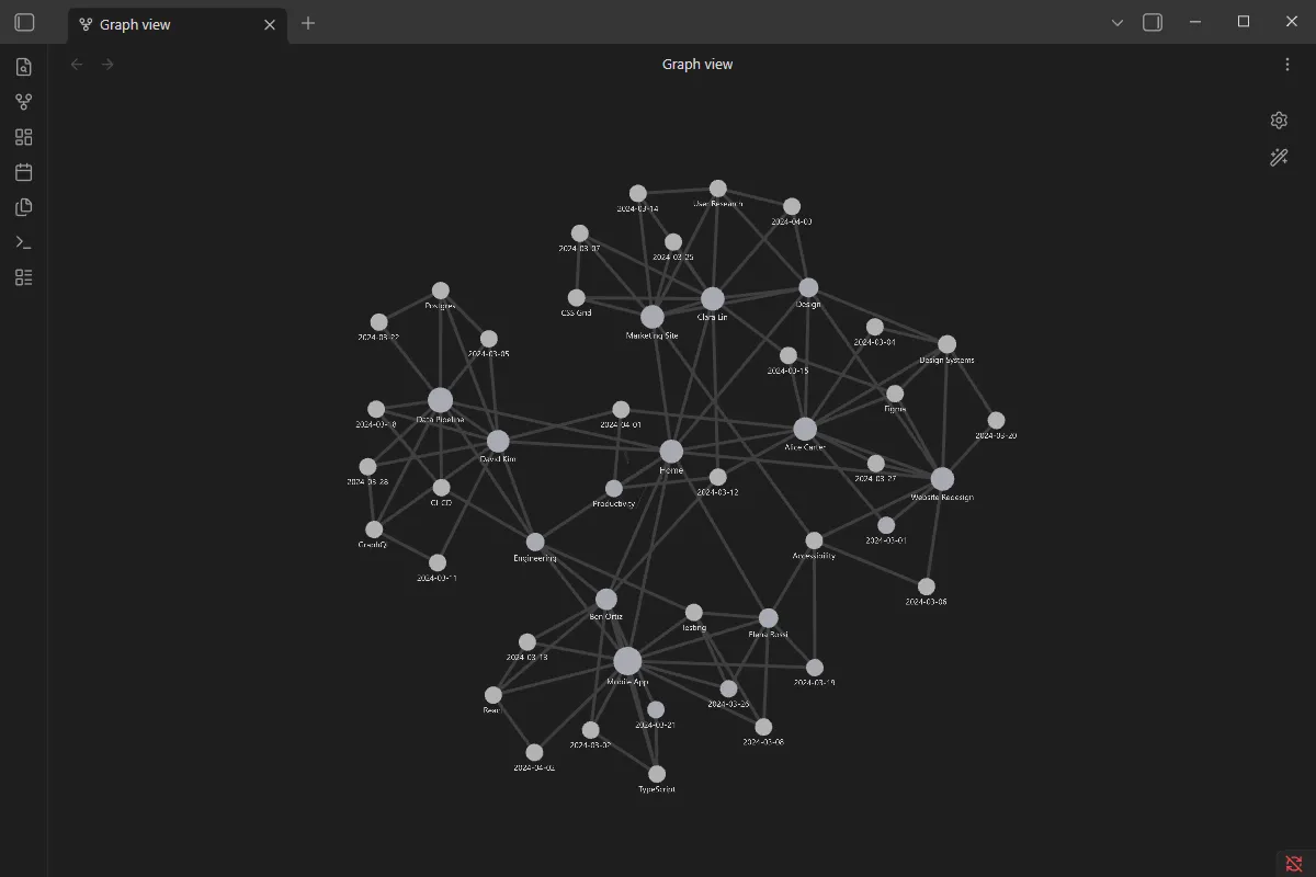 Lore Graph screenshot