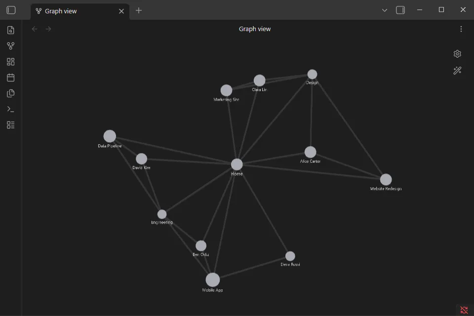 Lore Graph screenshot