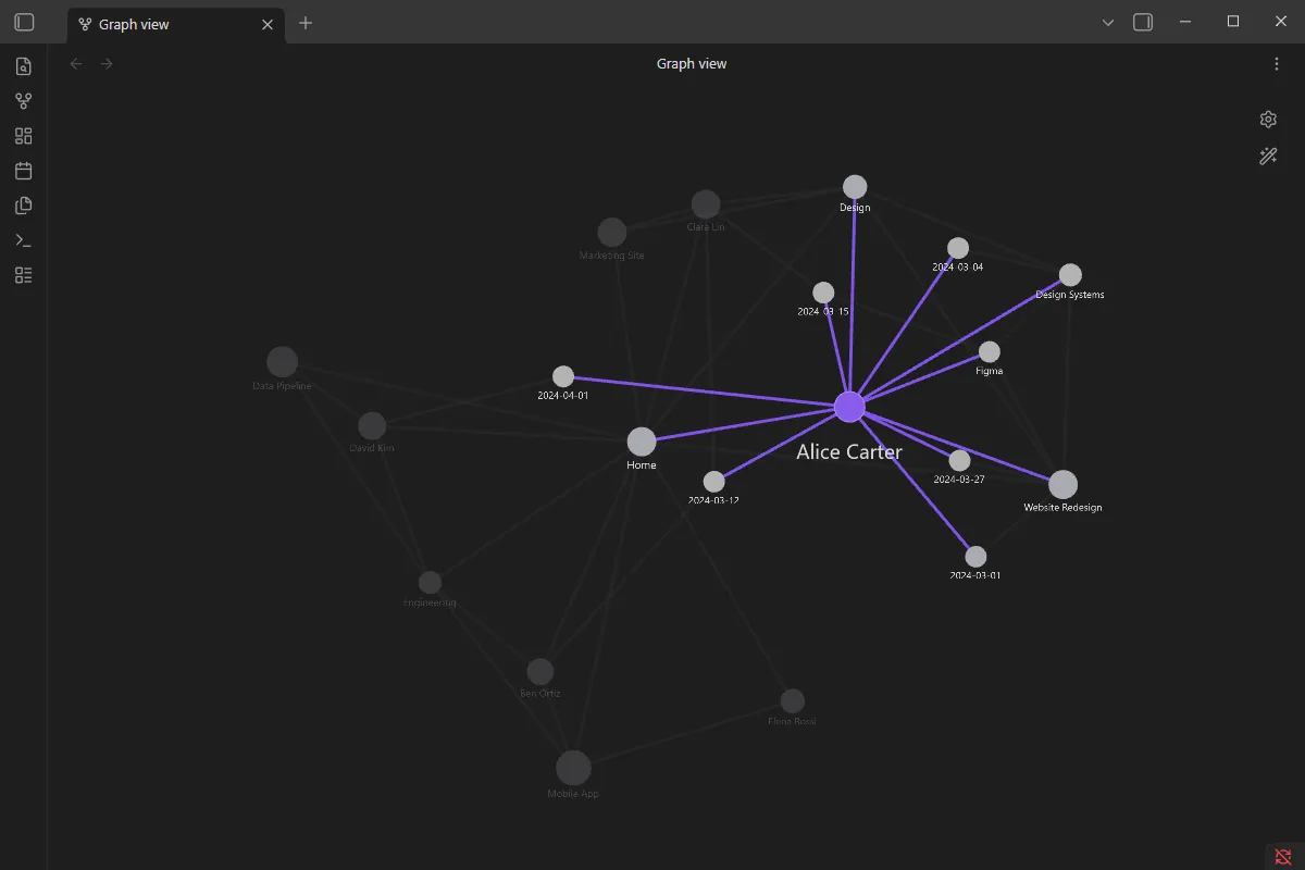 Lore Graph screenshot
