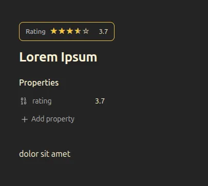 Rating Filter screenshot