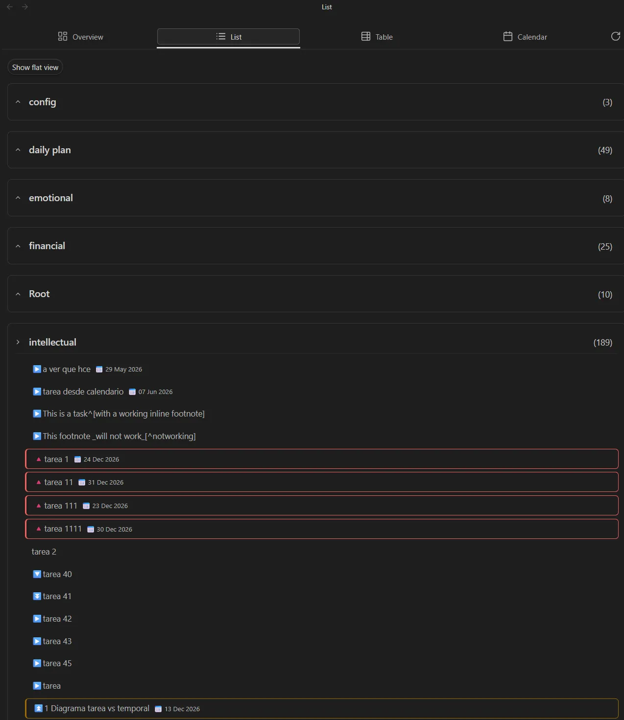 Agenda Tasks screenshot