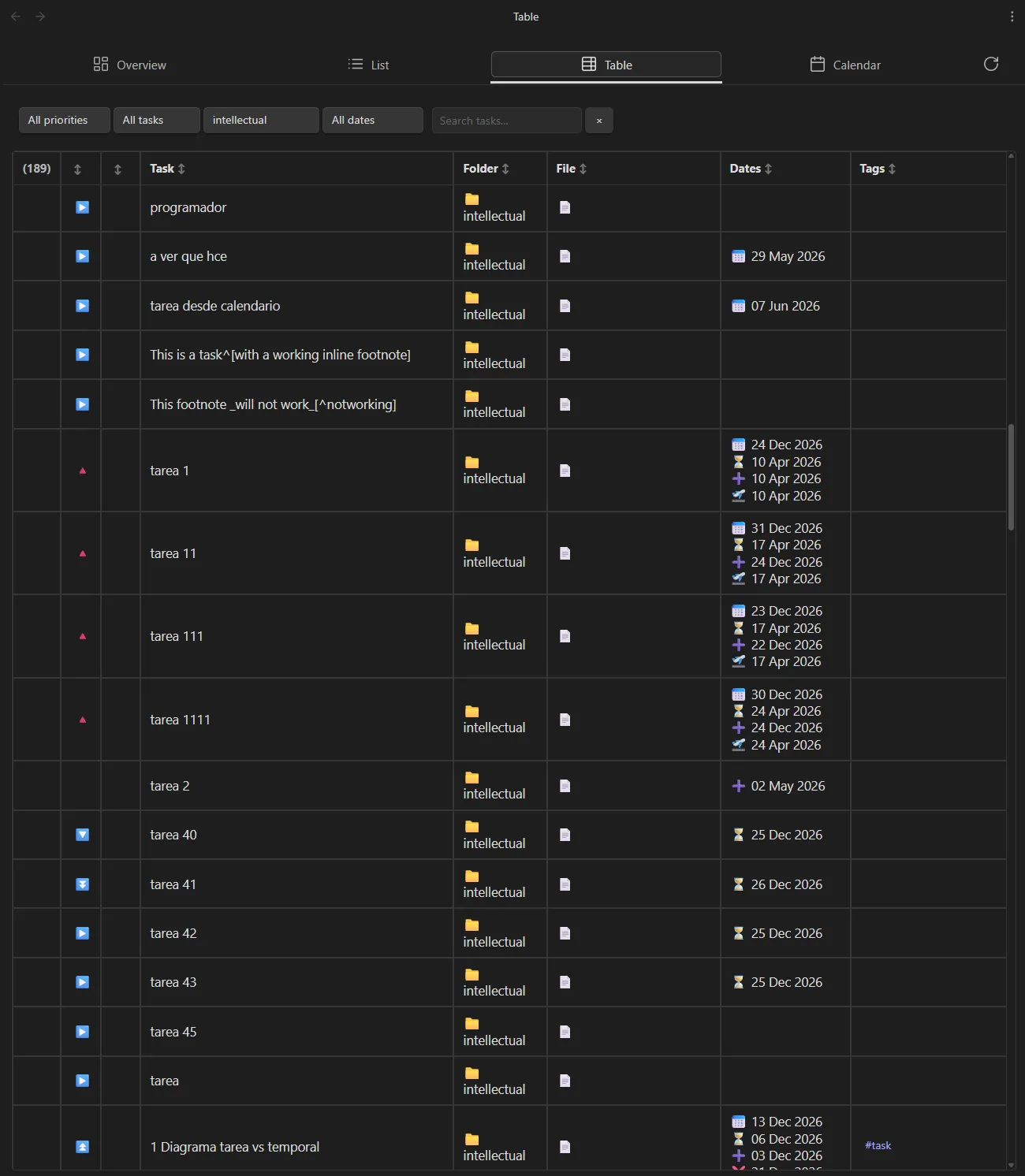 Agenda Tasks screenshot