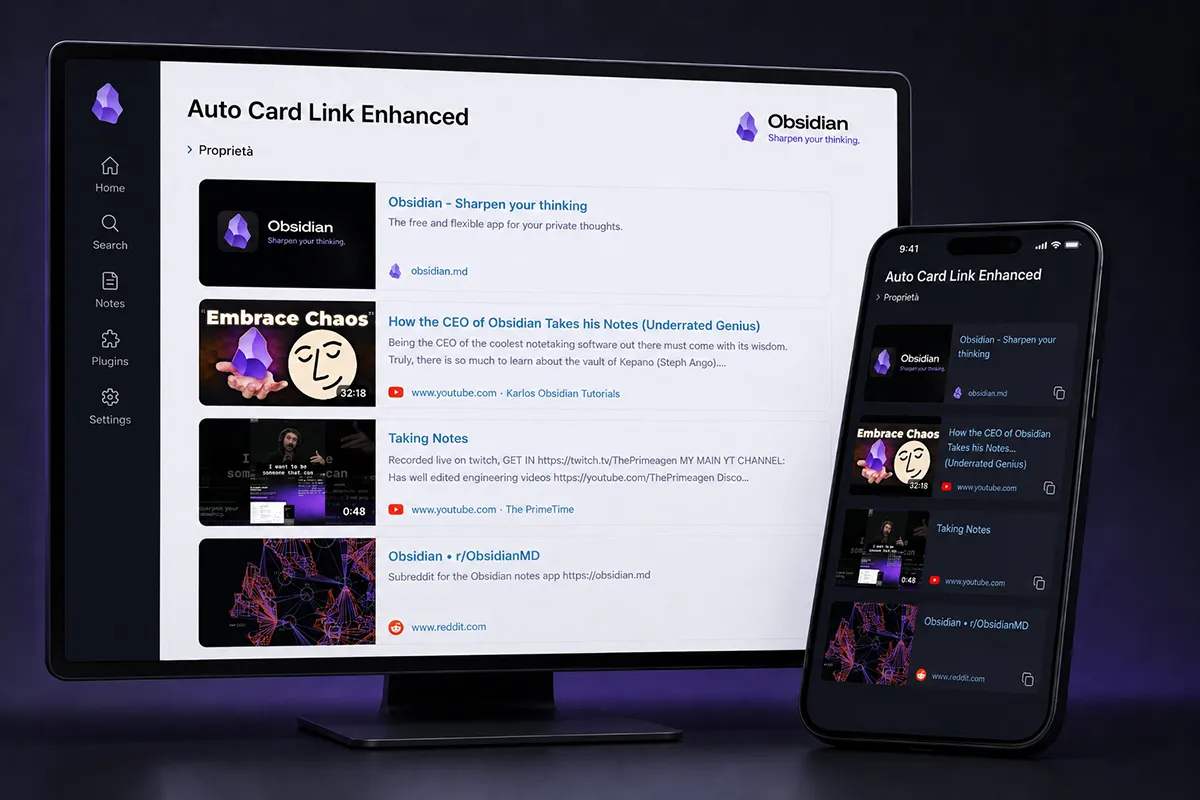 Auto Card Link Enhanced screenshot