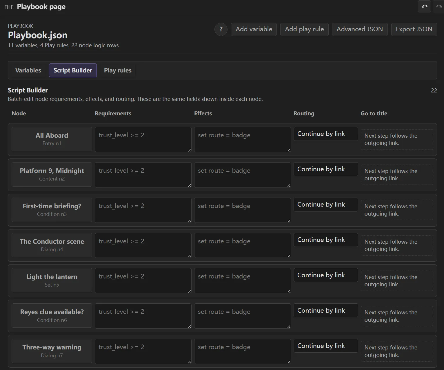 Narrative Canvas screenshot