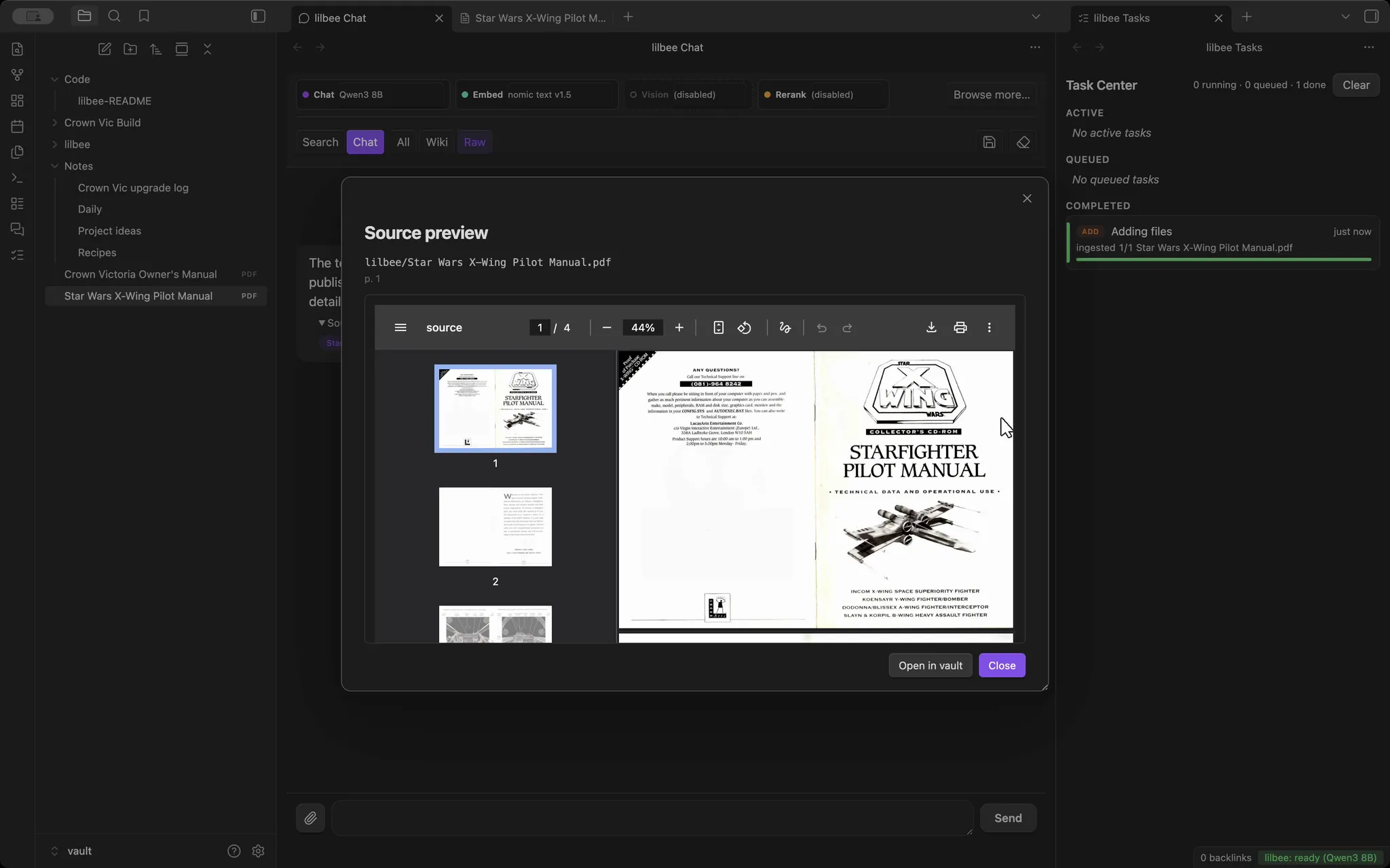 lilbee screenshot