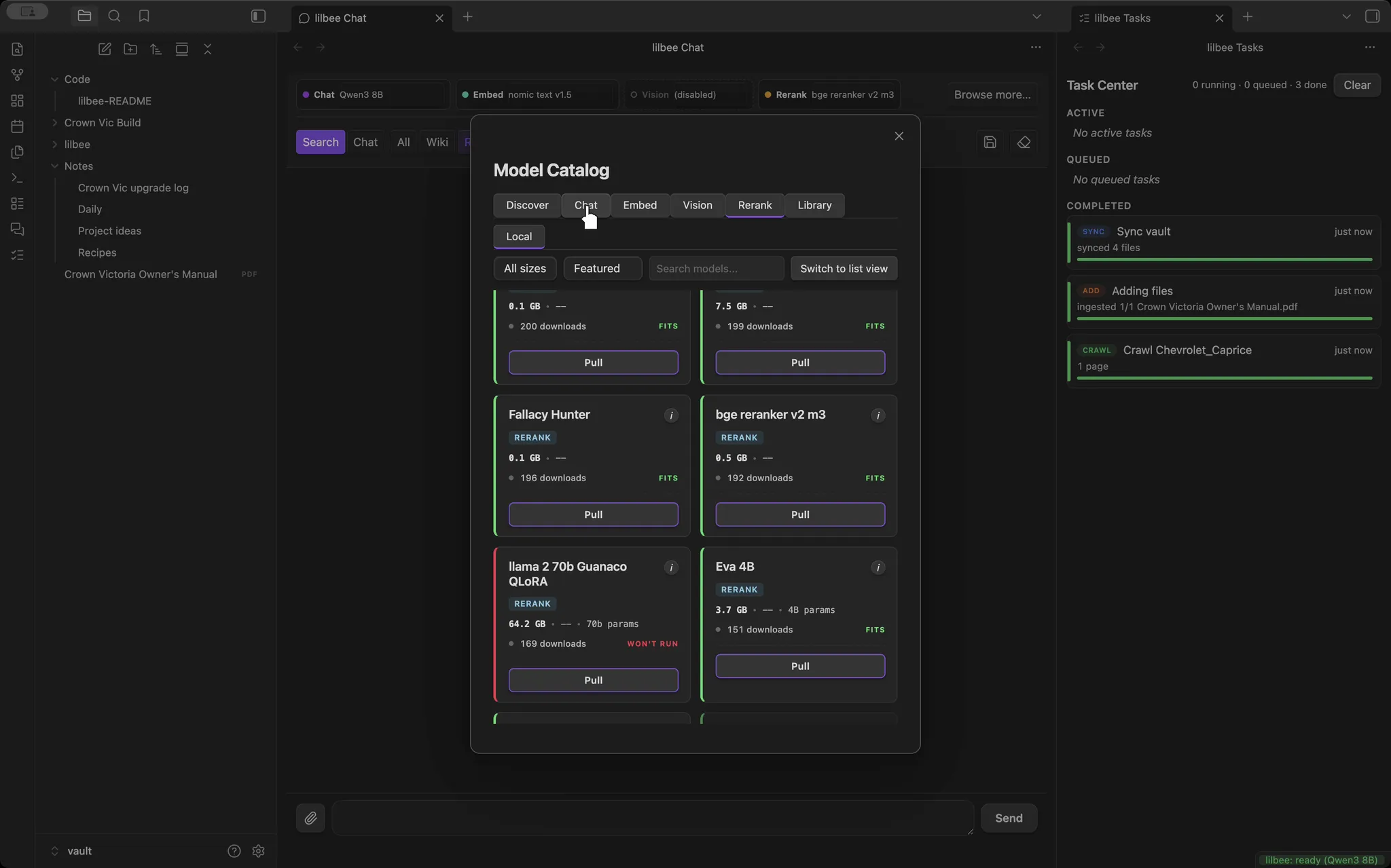 lilbee screenshot
