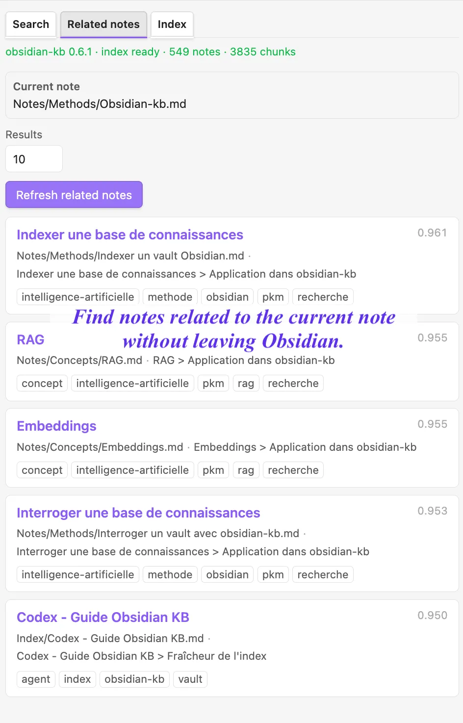 Vault Knowledge Base screenshot