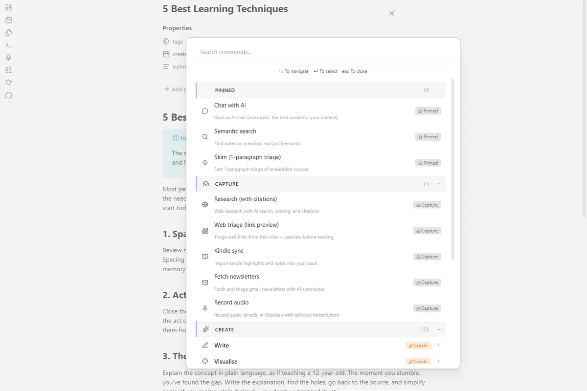 AI Organiser screenshot